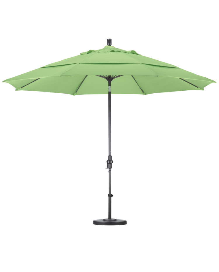 Golden State 11' Round Collar Tilt Umbrella - Sunbrella