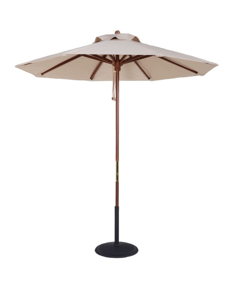 9' Commercial Wood Market Umbrella