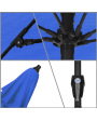 Vento 9' Auto Tilt Patio Umbrella with Fiberglass ribs - Olefin