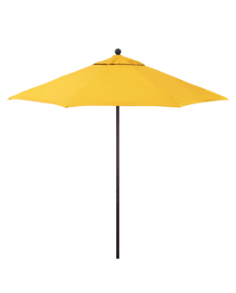 California Umbrella 9' Round Fiberglass Commercial Umbrella - Sunbrella