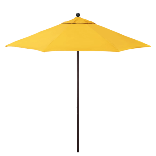 California Umbrella 9' Round Fiberglass Commercial Umbrella - Sunbrella