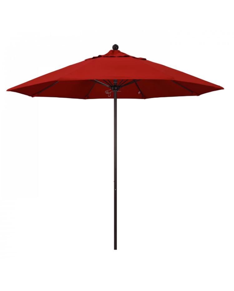 Ventura Coastal 9' Round Fiberglass Commercial Umbrella - Polyester