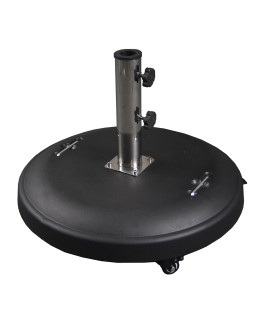 California Umbrella 110 LBS Resin W/  Concrete Fill Umbrella Base on Wheels