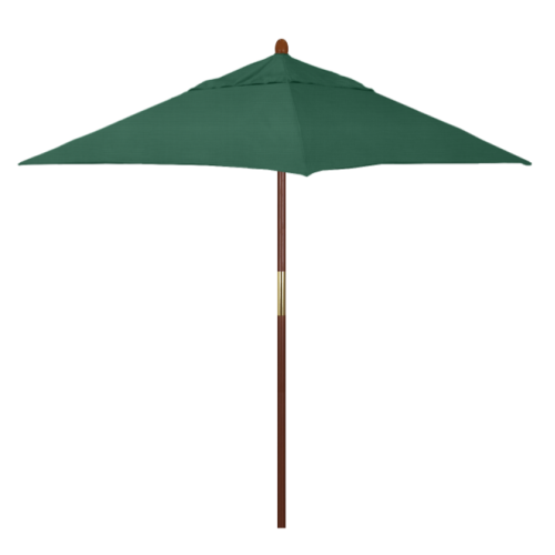California Umbrella  - 6 FT Square Wood Umbrella - Sunbrella