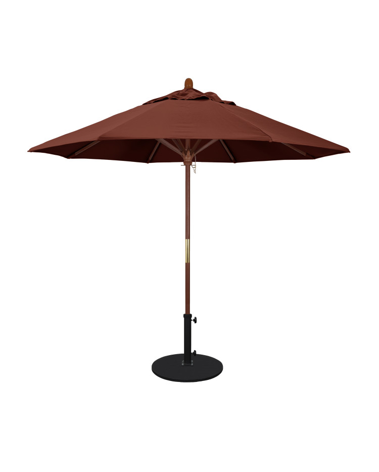 California Umbrella 9' Octagon Wood Umbrella - FRAME ONLY
