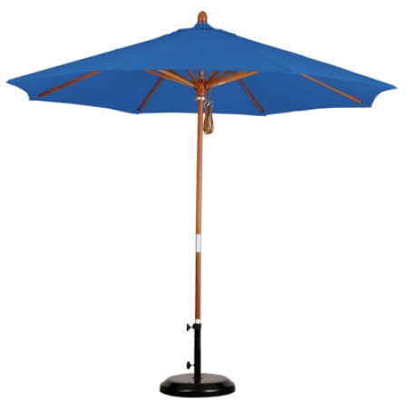 9 FT Octagon Wood Umbrella - Olefin