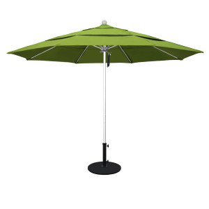 Ventura Coast 11' Round Fiberglass Commercial Umbrella - Pacifica Fabric