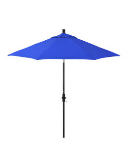 Golden State 9' Round Collar Tilt Umbrella  - Sunbrella