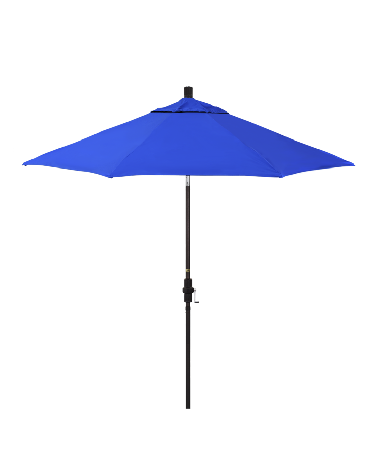 Santa Cruz  9' Round Collar Tilt Umbrella  - Sunbrella