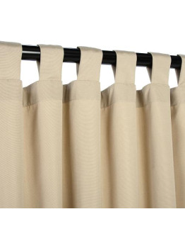 Sunbrella Outdoor Curtain With Tabs - Antique Beige