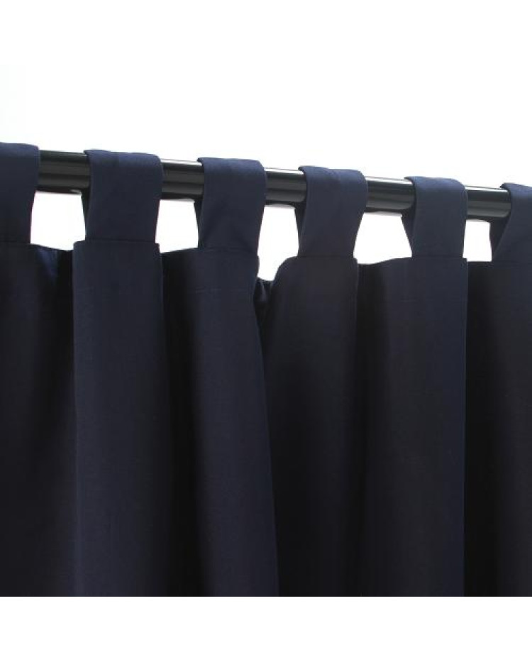 Sunbrella Outdoor Curtain With Tabs - Navy