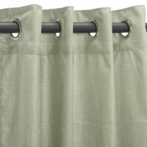 Sunbrella Outdoor Curtain with Nickel Grommets - Cast Oasis