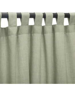 Sunbrella Outdoor Curtain with Tab Top - Cast Oasis