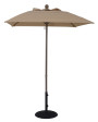 6.5 FT SQUARE Commercial Market Umbrella with Crank, Auto-Tilt