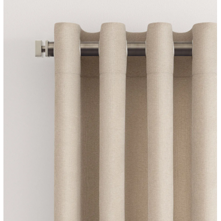 Sunbrella® Outdoor & Indoor Curtains with Grommets - Finley Heather Beige