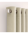Sunbrella® Outdoor & Indoor Curtains with Grommets - Finley Basalt