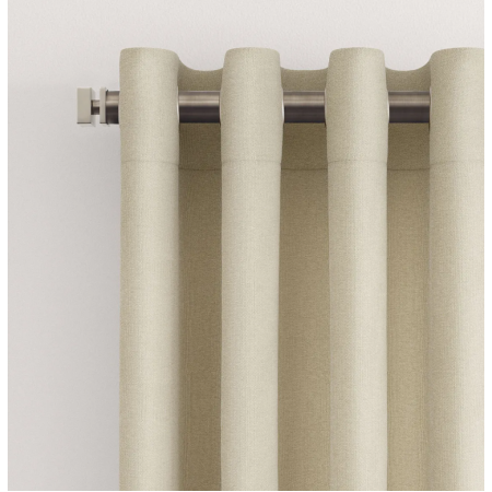 Sunbrella® Outdoor & Indoor Curtains with Grommets - Finley Basalt