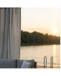 Sunbrella® Outdoor & Indoor Curtains with Grommets - Finley Gravel