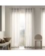 Sunbrella® Outdoor & Indoor Curtains with Grommets - Finley Parchment