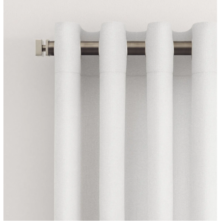 Sunbrella® Outdoor & Indoor Curtains with Grommets - Finley White