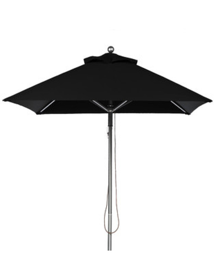 6.5' Square Commercial Market Style Umbrella - marine grade fabric
