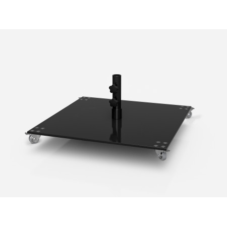 Square Steel Plate Wheel Base - 100LB