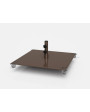 Square Steel Plate Wheel Base - 100LB