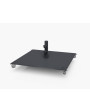 Square Steel Plate Wheel Base - 100LB