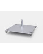Square Steel Plate Wheel Base - 100LB