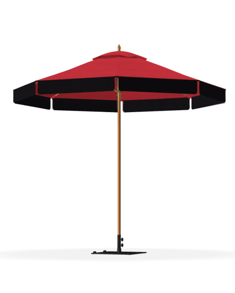 Monterey 9' Fiberglass Umbrella - crank lift, no tilt CUSTOM