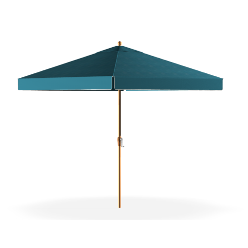 Monterey 7.5x7.5' Fiberglass Crank lift, No tilt Umbrella W/ Valance- Owner supplied fabric - with graphics 