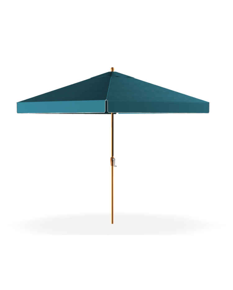 Monterey 7.5x7.5' Fiberglass Crank lift, No tilt Umbrella W/ Valance- Owner supplied fabric - with graphics 