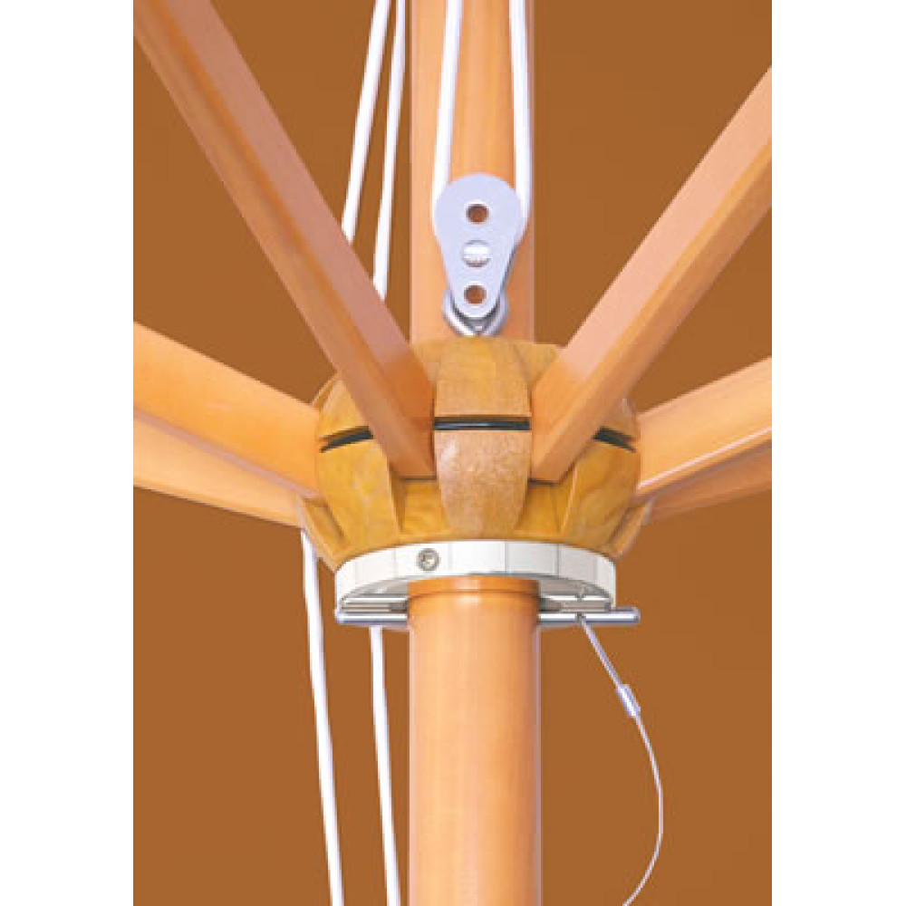 Maximum Shade Wood Patio Umbrella - Galtech 11' Wood Umbrella Frame