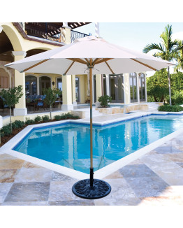 Galtech 532 - 9 FT Teak Market Umbrella 