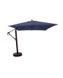 Galtech 897 - 10x10 FT Square Cantilever Umbrella w/ Roller Base