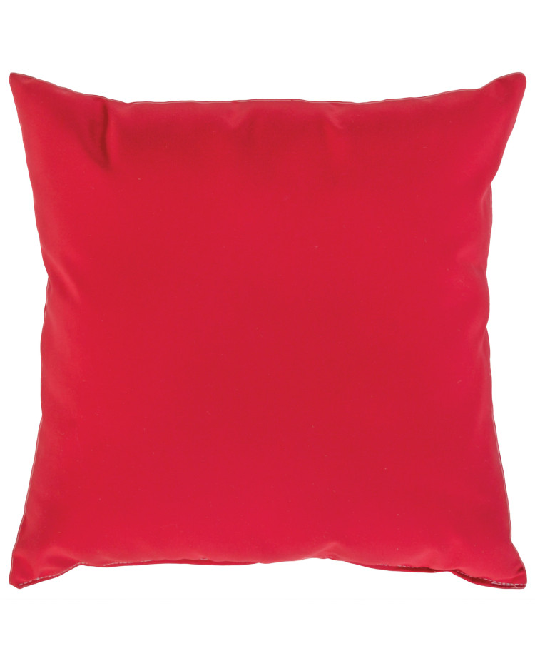 Sunbrella 24"x24" Square Throw Pillow - Canvas Jockey Red