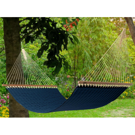 Large Quilted Hammock - Navy DuraCord
