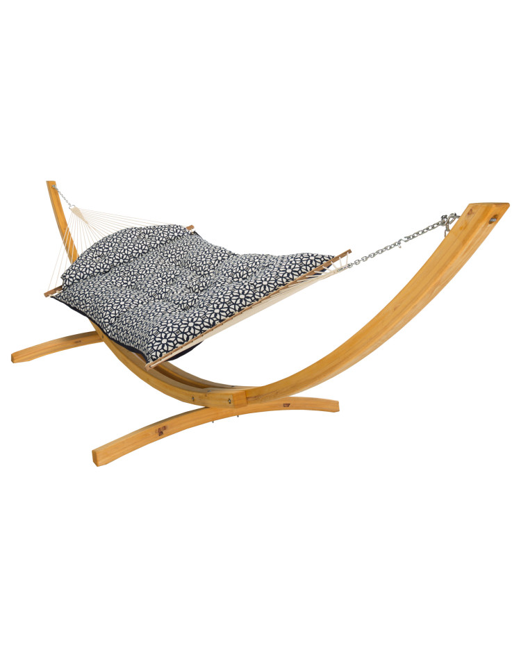 Hatteras Hammock Large Tufted Hammock - Sunbrella Luxe Indigo Hatteras Hammock Large Tufted Hammock - Sunbrella Luxe Indigo