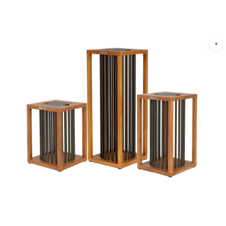 Akin Solar Outdoor Light - Teak