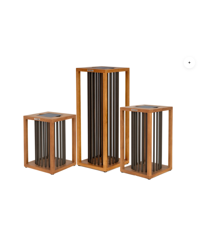 Akin Solar Outdoor Light - Teak