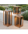 Akin Solar Outdoor Light - Teak