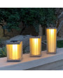 Edge Solar Lamp - Weathered Teak
