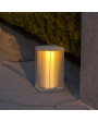 Edge Solar Lamp - Weathered Teak