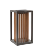 INKA Solar Outdoor Light - Bronze aluminum with teak INKA Solar Outdoor Light - Bronze aluminum with teak