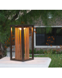 INKA Solar Outdoor Light - Bronze aluminum with teak INKA Solar Outdoor Light - Bronze aluminum with teak