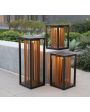INKA Solar Outdoor Light - Bronze aluminum with teak INKA Solar Outdoor Light - Bronze aluminum with teak
