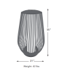 Mandalay Solar Outdoor Light - Graphite aluminum