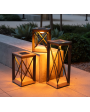 Soho Solar Outdoor Light - Bronze aluminum with Weathered TEAK 