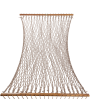 Pawleys Island Single DuraCord® Rope Hammock  - Antique Brown Oatmeal Heirloom Tweed