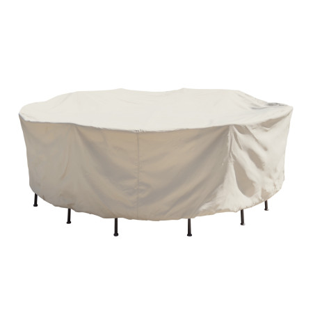 Treasure Garden Protective Furniture Cover - Small Oval/ Rectangle Table and Chairs w/8 ties, elastic & spring cinch lock